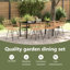 7 Piece Garden Dining Set Poly Rattan-1832395496