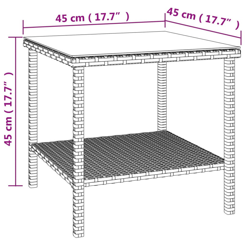 Table d'appoint Isaque, Noir