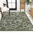 Maribel Traditional Classic All-Over Scroll Green/Cream Indoor/Outdoor Rug-317237174