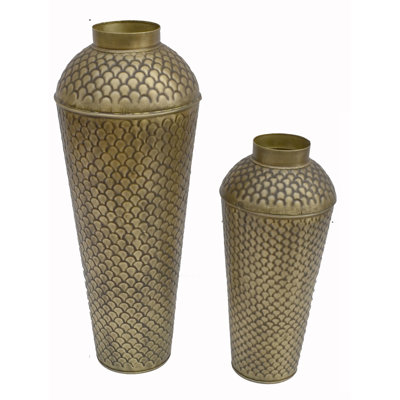 Metal Floor Vase