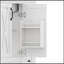 Meuble-lavabo de salle de bain avec lavabo, 4 tiroirs de rangement, tablettes de porte et tablette réglable-133416879