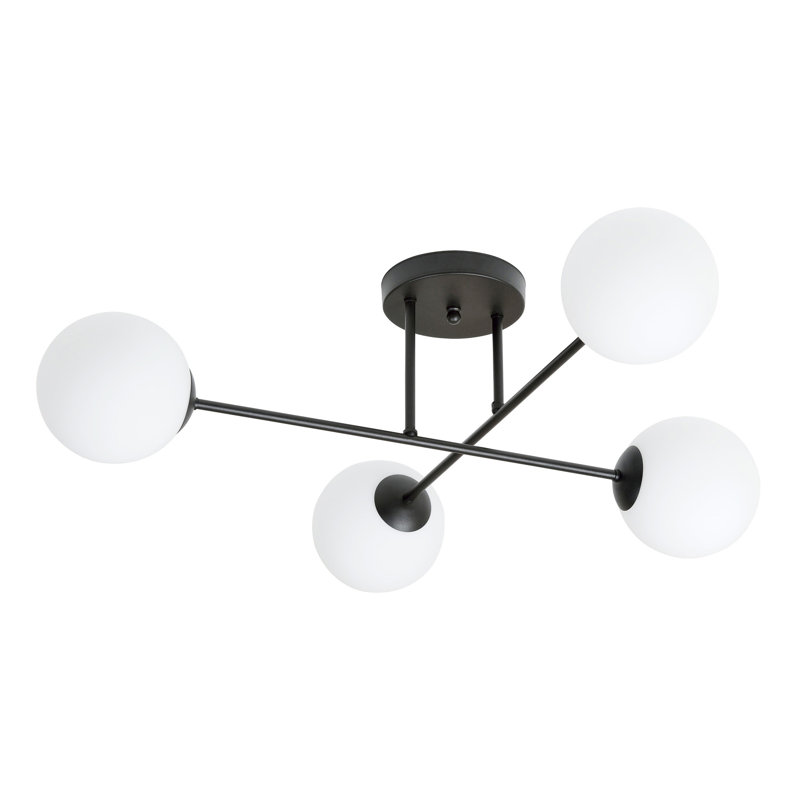 Georgianne 4 - Light Sputnik Chandelier, White
