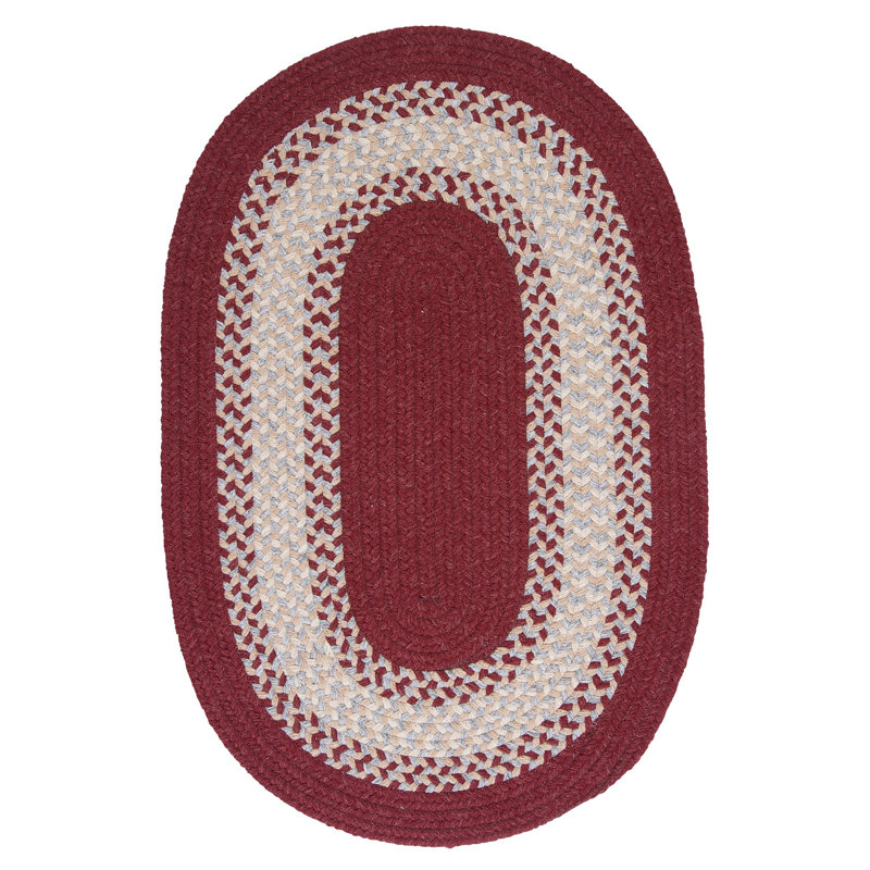 Tapis décoratif à baies tressées serpour, Ovale 9 pi x 12 pi