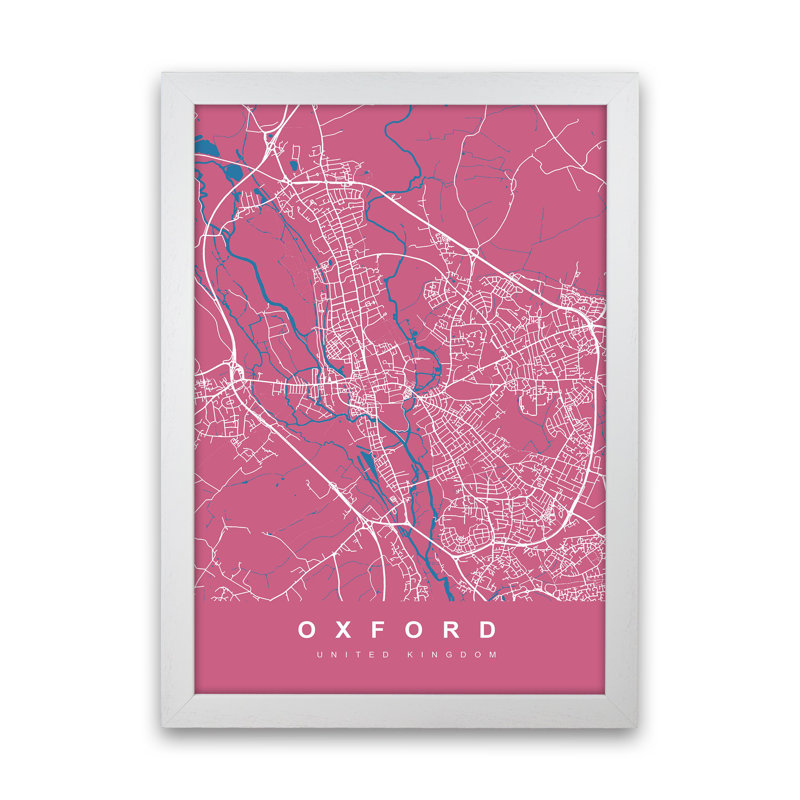 Oxford III - Print, White Paper, 46cm H x 34cm W x 3cm D