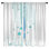 Rideaux abstraits abstraits et transparents - 2 panneaux