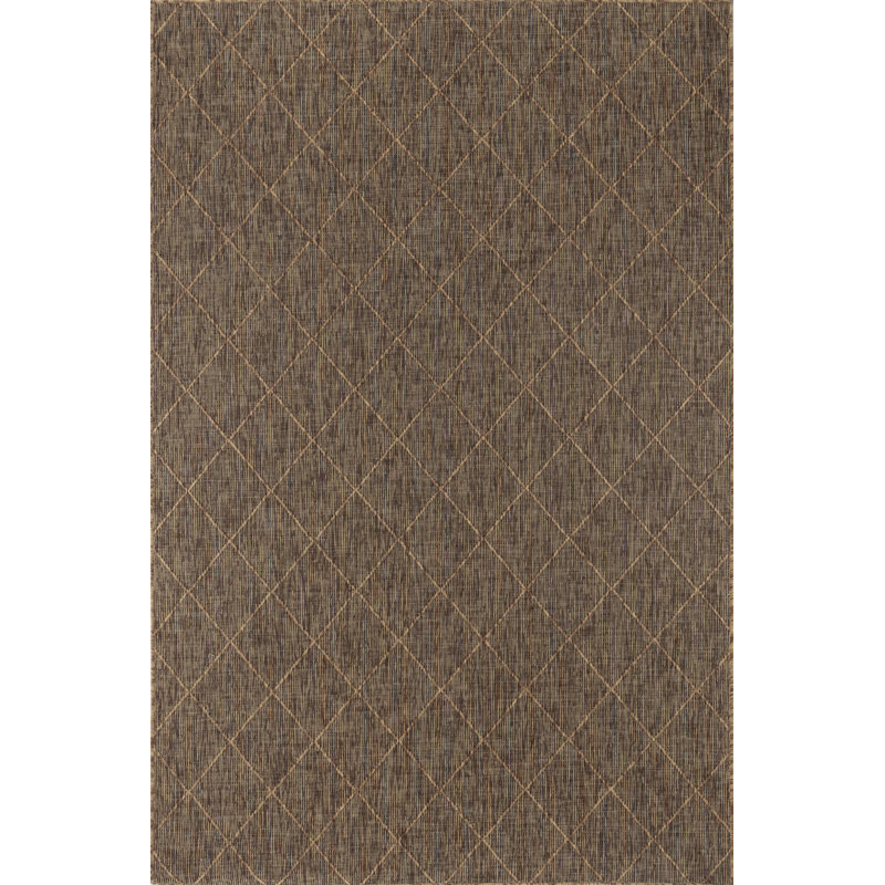 Tapis intérieur / extérieur rectangulaire Marat, Rectangle 5 pi 2 po x 7 pi 5 po