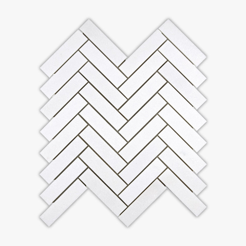 Carreau de marbre et plancher poli 12 po x 12 po Thassos