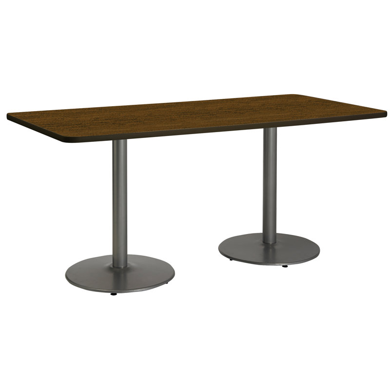 72" L Breakroom Table, 29" H x 30" W x 72" L, Walnut
