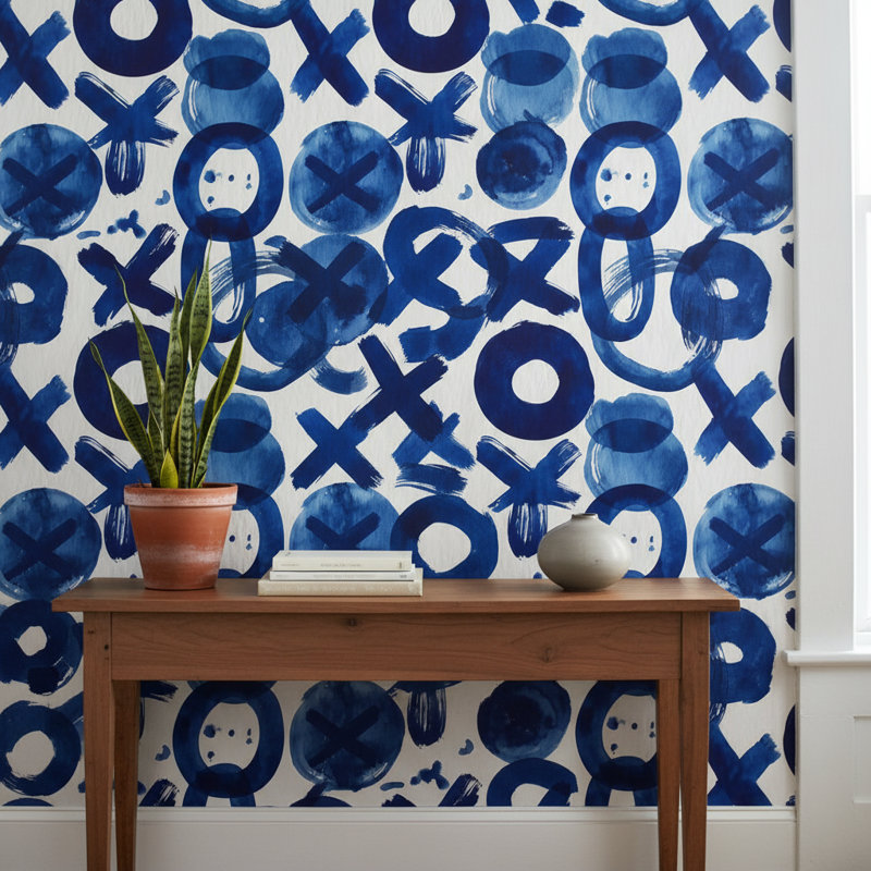 Papier peint abstrait mural
