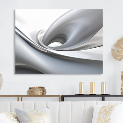 Abstraction contemplative sur fond blanc blanc gris