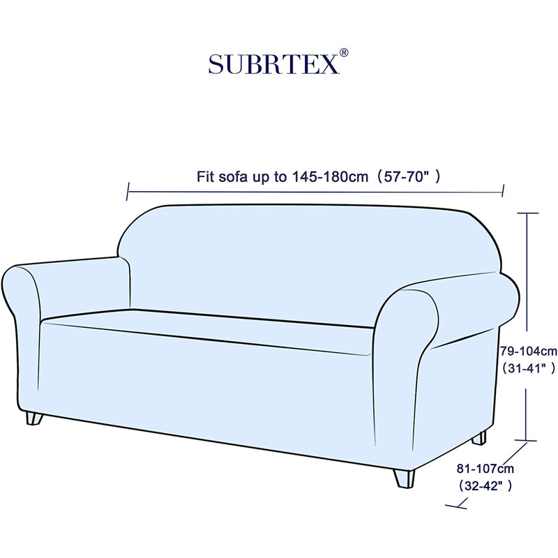Box Cushion Loveseat Slipcover, Chocolate