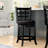 Swivel Upholstered Counter Stool with Solid Wood Frame-41670035-41670033-15374757