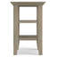 Table de bout transitionnelle en bois massif avec 2 tablettes ouvertes Acadian-1063236911-967415914