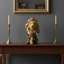 Majestic Lion Head Statue Decorative Artwork