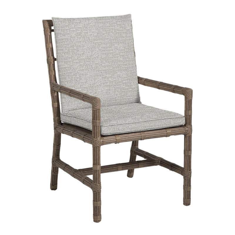 Fauteuil d'extérieur en résine tressée Newport N-Dura, Welt, Tweed caramel, Onyx