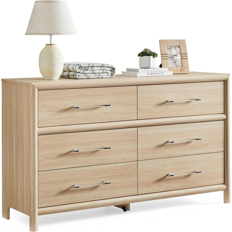 Table de chevet et commode, Naturel