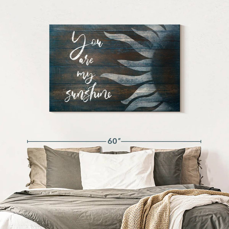 Plaque murale Kema You Are My Sunshine, H 30 po x l 45 po