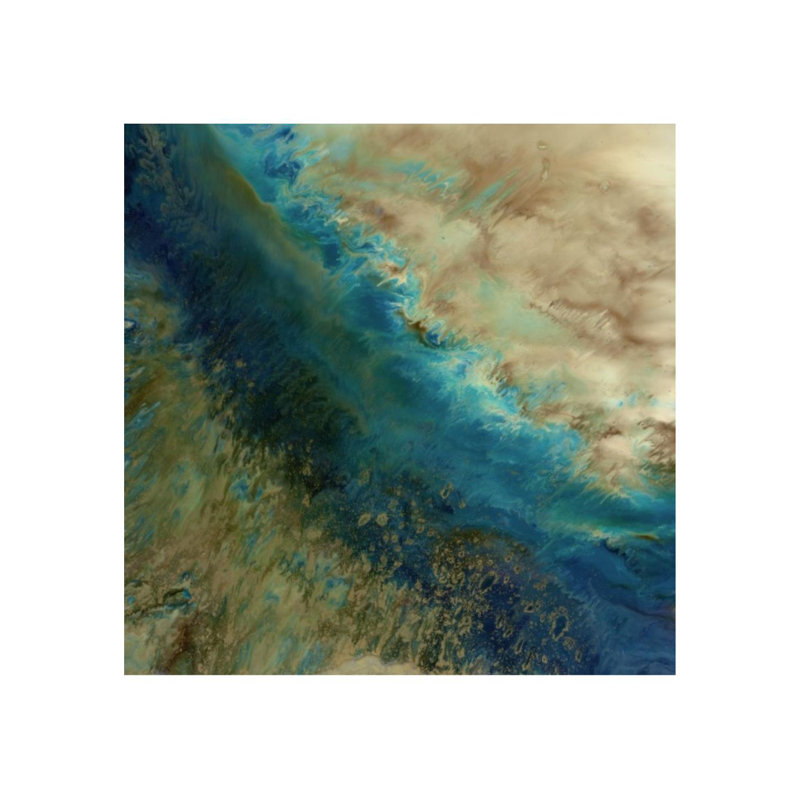 Shimmering I Print by Blakely Bering, 24" H x 24" W x 1.5" D, Knife Gel