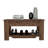 Storage Table, Four Legs, Lower Shelf, Dark Brown