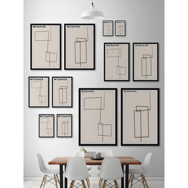 Diptyque de lignes ininterrompues, L 24 po x H 36 po