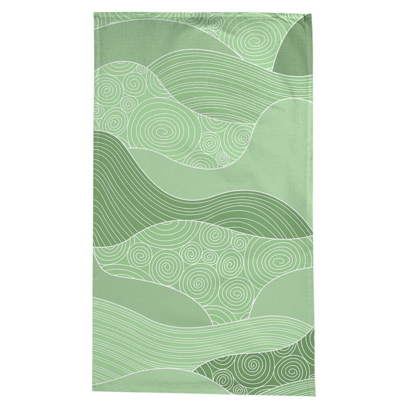 Nappe ondulations à la main Leffel, Vert
