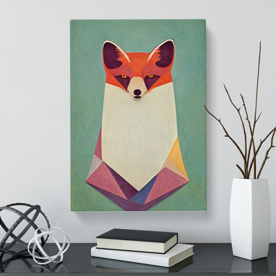 Bust Of A Fox - Wrapped Canvas