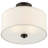 Ralston 13" W 2-Light Dimmable Semi-Flush Mount with Fabric Drum Shade-1669078319