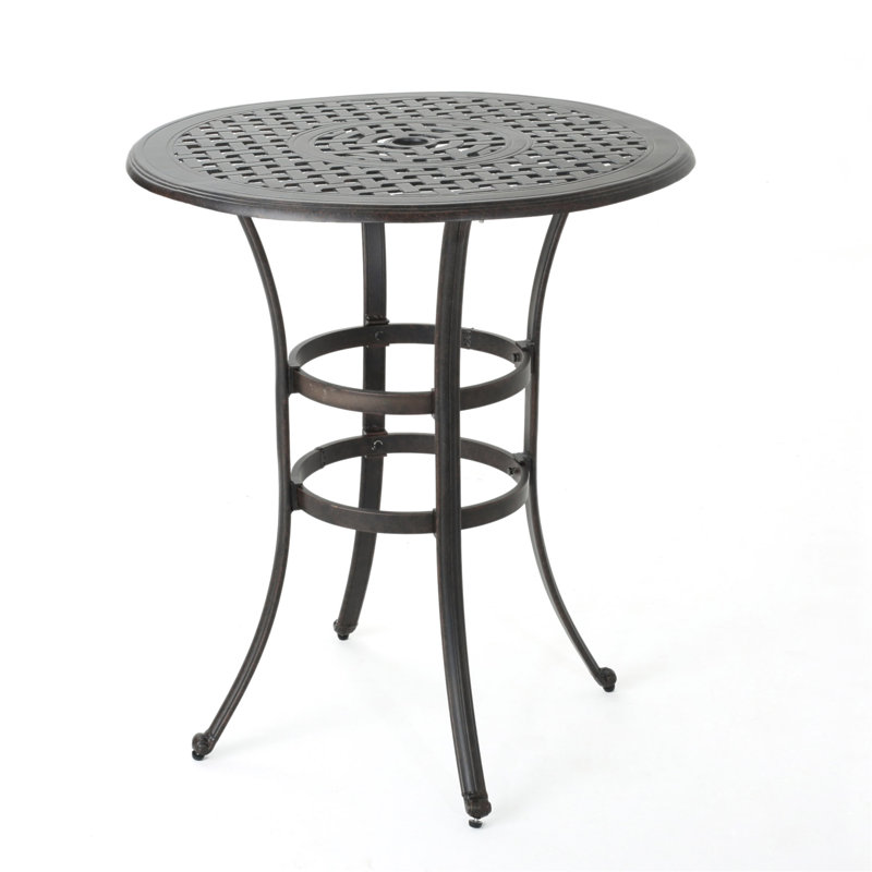 Table de bar en fonte d'aluminium