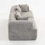 Canapé modulaire 2 pièces Cloud-Like Comfort, Bouclé et flanelle, maison moderne