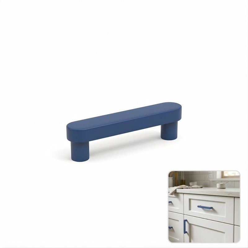 ROUS Hardware - Poignée d'armoire Mid-Century moderne, 2,5 po, polo (bleu marine) , 2.5", Polo (bleu marine)