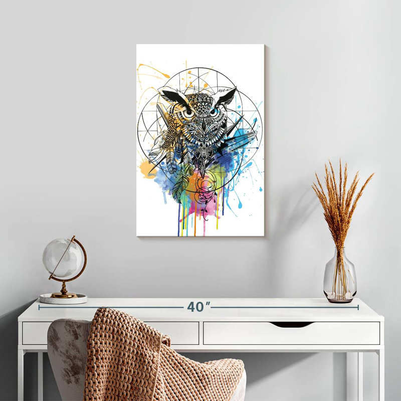 Brampt Boho Owl, 24" H x 16" W