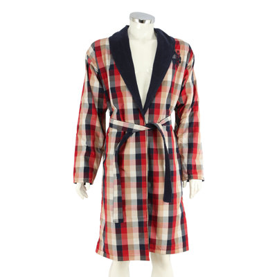 Terry Cloth Boy / Man+ Mid-Calf Bathrobe with Pockets and Hood