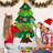 Christmas Deer People Tabletop Tree