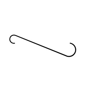 S-hook, Large Tree Branch Hooks, Extra Long Metal Black S Hooks For Hanging Plants, Garden Hooks For Hanging Bird Feeders, Metal Garden Tree Hooks For Baskets, Plants, Lanterns (black)