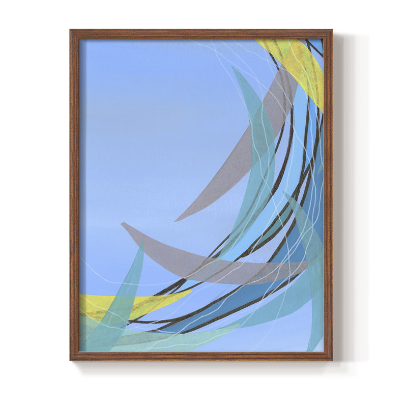 «Circulation Flow II», reproduction encadrée - bois massif, Brun, H 28 po x l 22 po