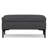 Rebecca 36"W Upholstered Linen-Look Fabric Mid-Century Modern Rectangular Lift-Up Coffee Table Storage Ottoman with Hidden Storage-122747105