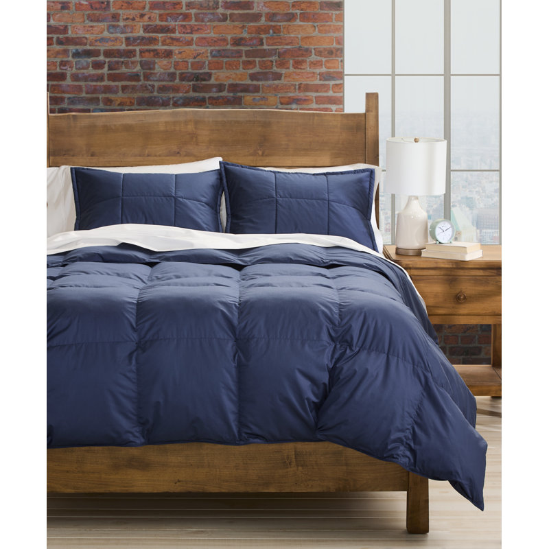 Cuddledown Chroma Down Alternative Comforter, Navy, King Comforter, All Season