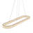 Chevron Linear Island Pendant - Brushed Nickel