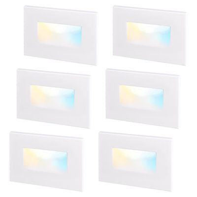 Essential Integrated LED Hardwired 120V Deck Light for Landscape Stair Step Indoor/Outdoor