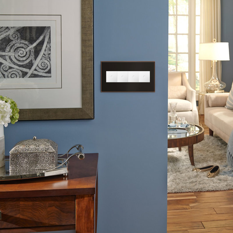 Adorne® 4 -Gang Rocker Wall Plate, Oil-Rubbed Bronze