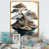 Toile avec cadre photo doré