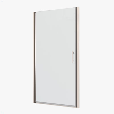 Porte de douche pivotante universelle à ouverture 1 3/8 po avec verre trempé 1/4 po 2472