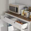 Armoire de rangement pour garde-manger de 71 po de hauteur avec support pour micro-ondes