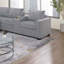 Ensemble de canapé moderne modulaire en velours côtelé gris clair 6 pièces-1319462180