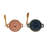 9 Inches Stoneware Brie Baker with Bamboo Canapé Spreader Knife and Reactive Glaze Design-68500759