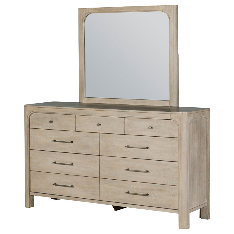 Commode 9 tiroirs avec miroir