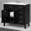 Ensemble de meuble-lavabo 36 po avec lavabo, armoire de salle de bain avec tiroirs, structure solide et panneau en bois aggloméré-111282364