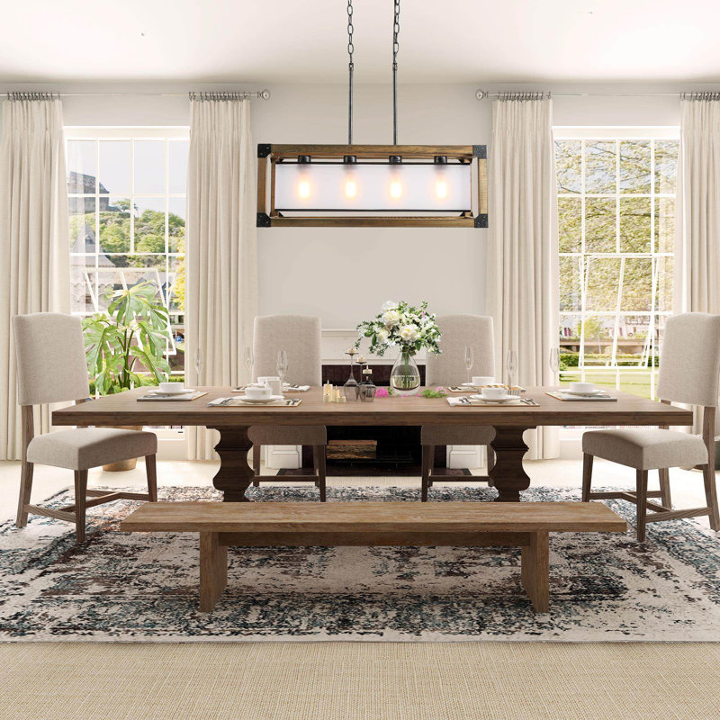 4 - Light Dimmable Square / Rectangle Chandelier