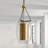1 - Light Single Oval Pendant in Warm Brass/Bronze-876020724