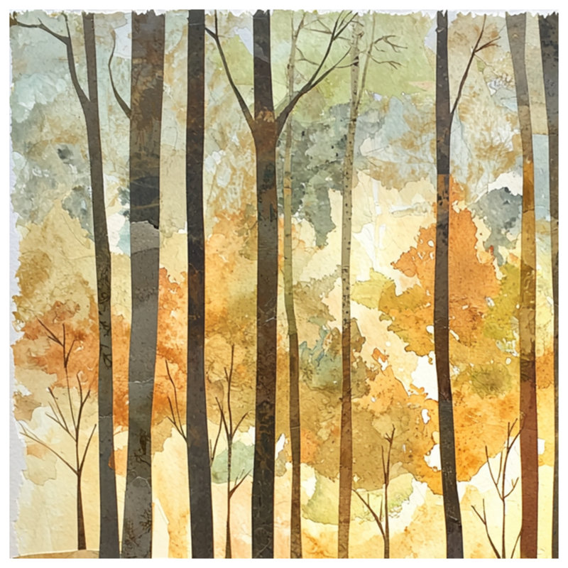 Autumn Forest Landscape Blankets, 50in W x 60in H